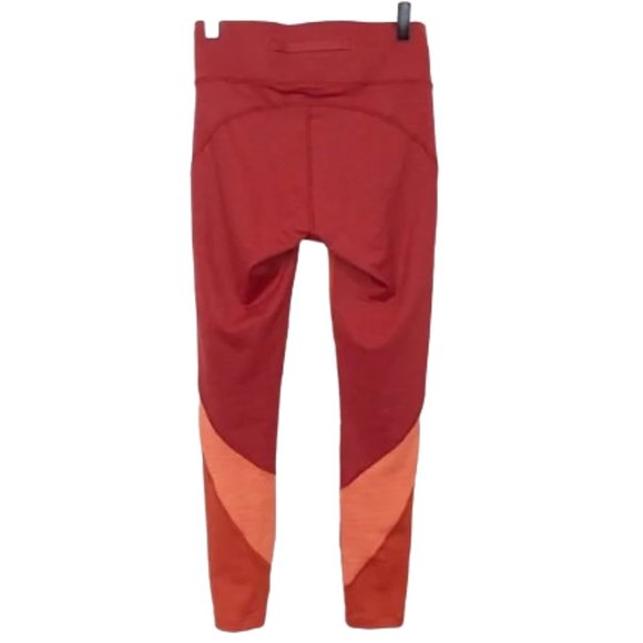 EUC Outdoor  Voices Orange Colorblock TechSweat Zoom Leggings - Picture 5 of 6